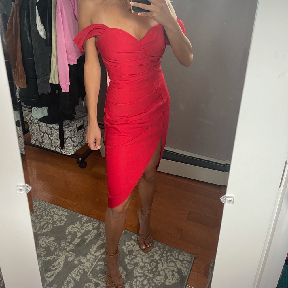 Red Midi dress